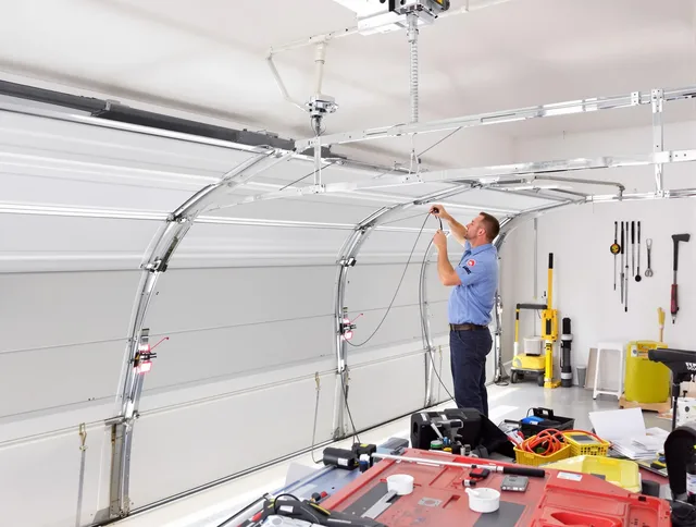 Garage door cable repair service by Middleburg Heights Garage Door Repair in Middleburg Heights