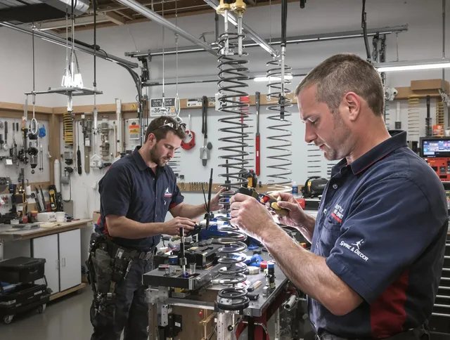 Garage door spring repair service by Middleburg Heights Garage Door Repair in Middleburg Heights