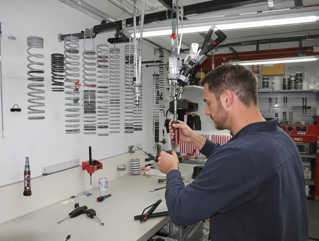 Middleburg Heights Garage Door Repair safety certified technician performing precision spring replacement in Middleburg Heights